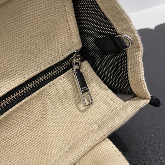 Marc Jacobs The Tote Bag Beige/Black Cloth (JB1127) - Picture 11 of 14